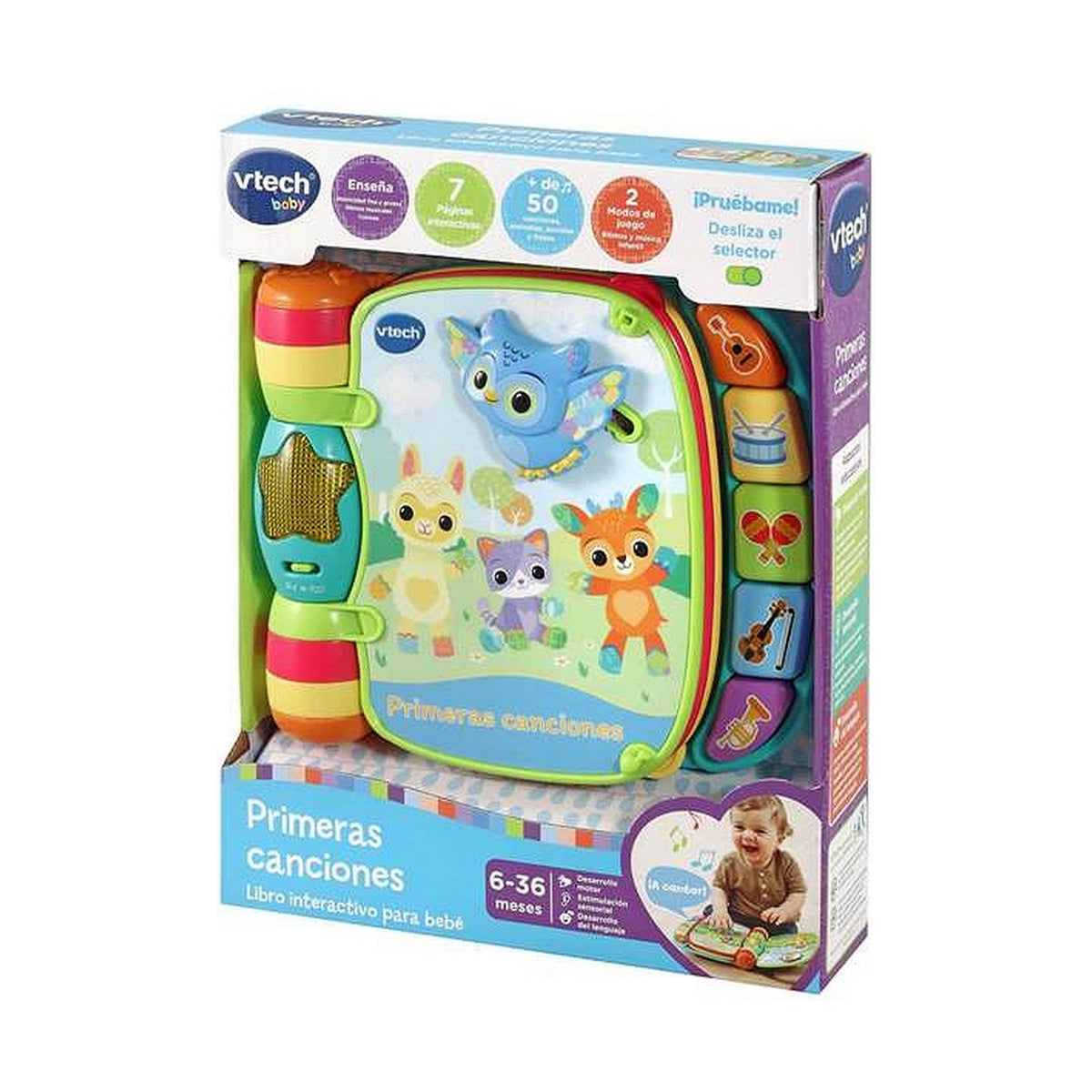 Jucărie pentru copii Vtech Libro musical primeras canciones. 19 x 22 x 4 cm - Bebelus, Jucăriile copilăriei timpurii
