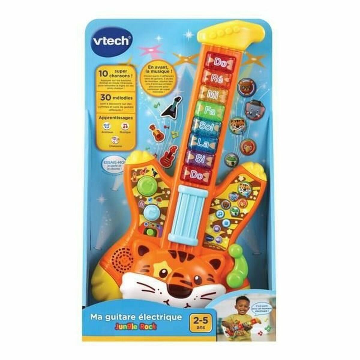 Chitară pentru Copii Vtech Baby Jungle Rock- Guitare Électrique Tigre 1 Piese - Jucarii si jocuri, Instrumente muzicale pentru copii