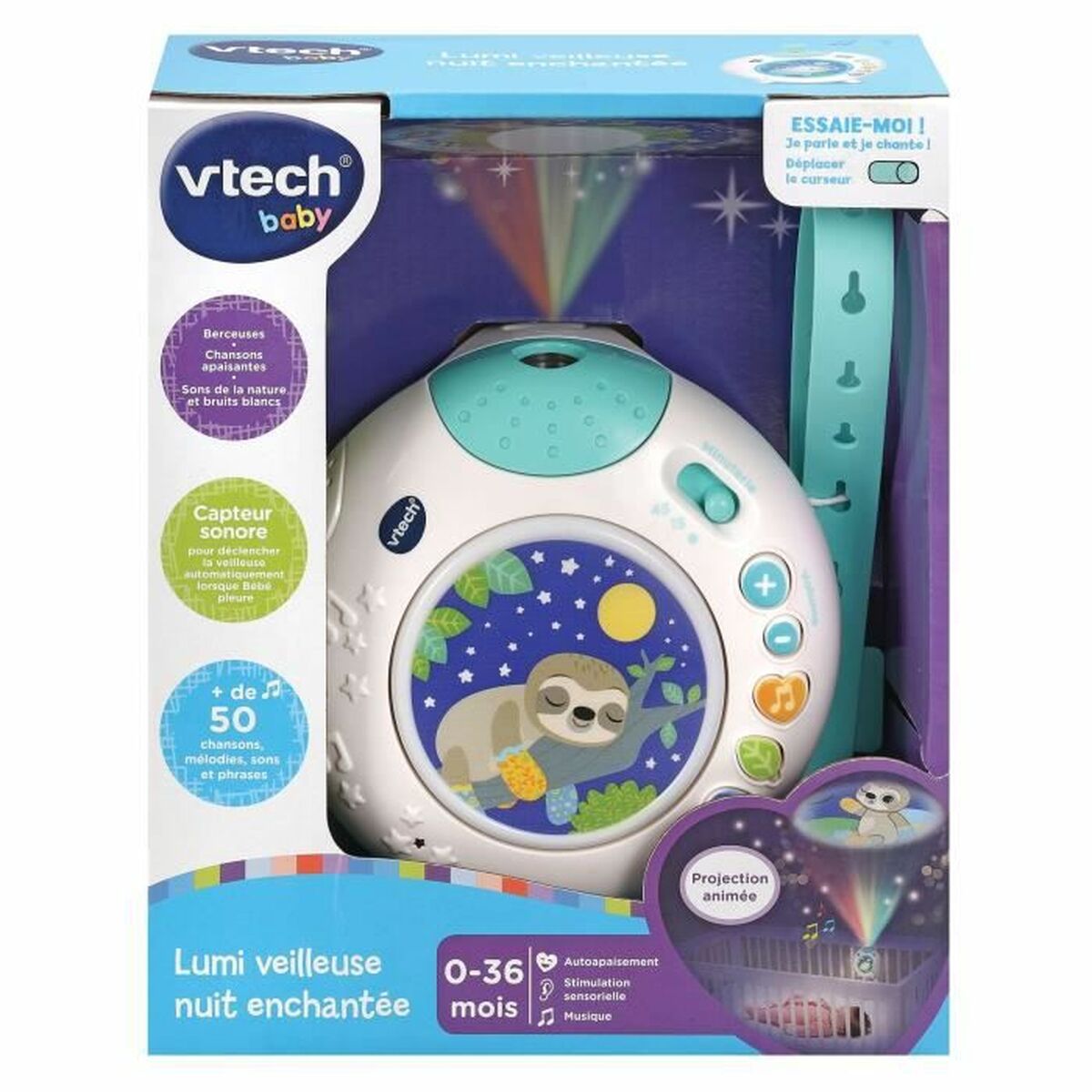 Proiector Vtech Baby LUMI VEILLEUSE NUIT ENCHANTEE Albastru - Bebelus, Dormitor