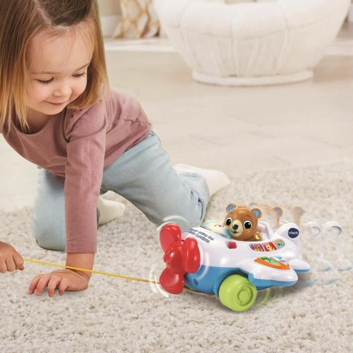 Jucărie educațională Vtech Baby Super avion des P´tits Loulous (FR) - Bebelus, Jucăriile copilăriei timpurii