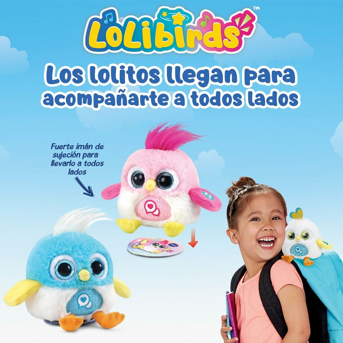 Jucărie de Pluș cu Sunet Vtech Lolibirds Lolito Albastru - Jucarii si jocuri, Jucării de pluș