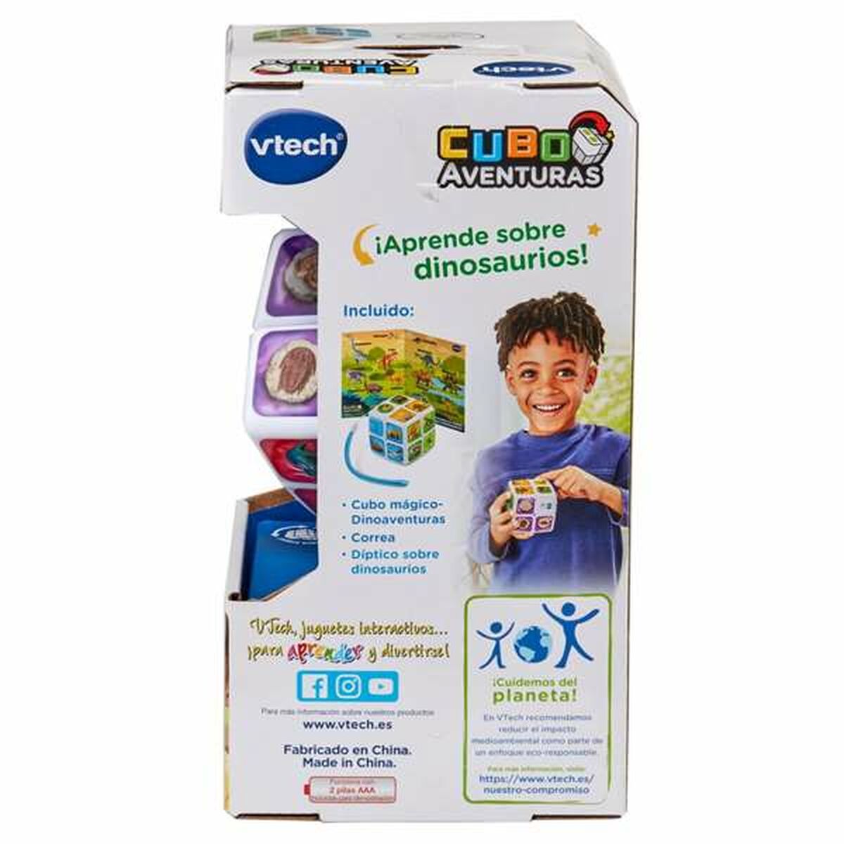 Cub Rubik Vtech Dinoadventures 11,5 x 11,5 x 21,6 cm - Bebelus, Jucăriile copilăriei timpurii