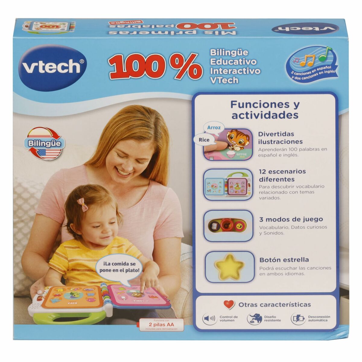 Cartea interactivă pentru copii Vtech Mis primeras 100 palabras - Bebelus, Jucăriile copilăriei timpurii