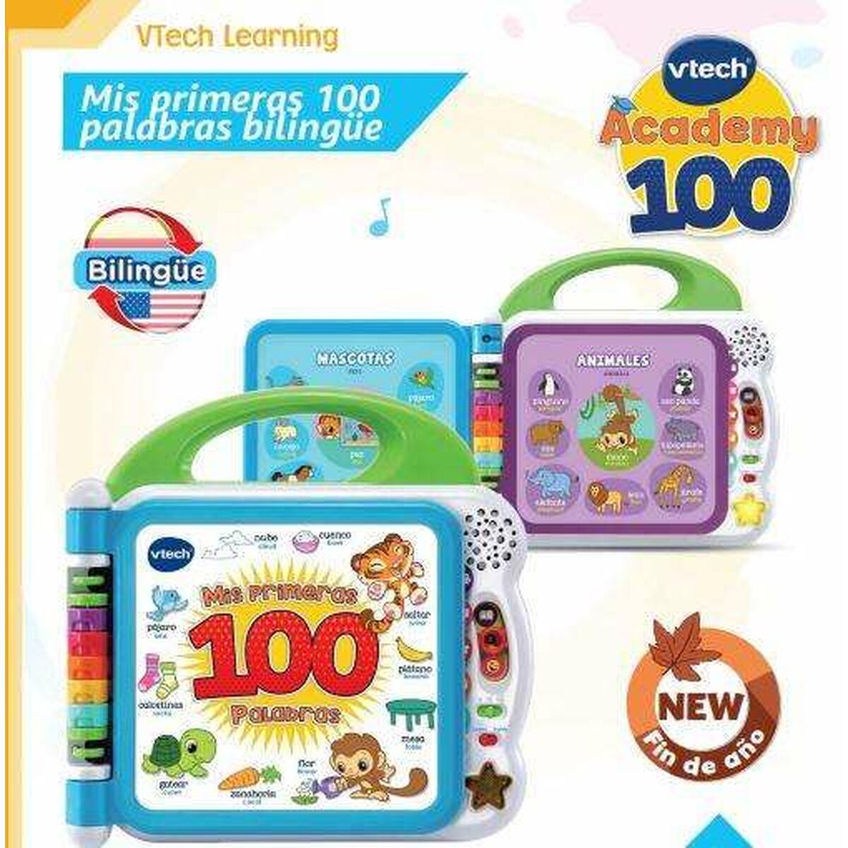 Cartea interactivă pentru copii Vtech Mis primeras 100 palabras - Bebelus, Jucăriile copilăriei timpurii