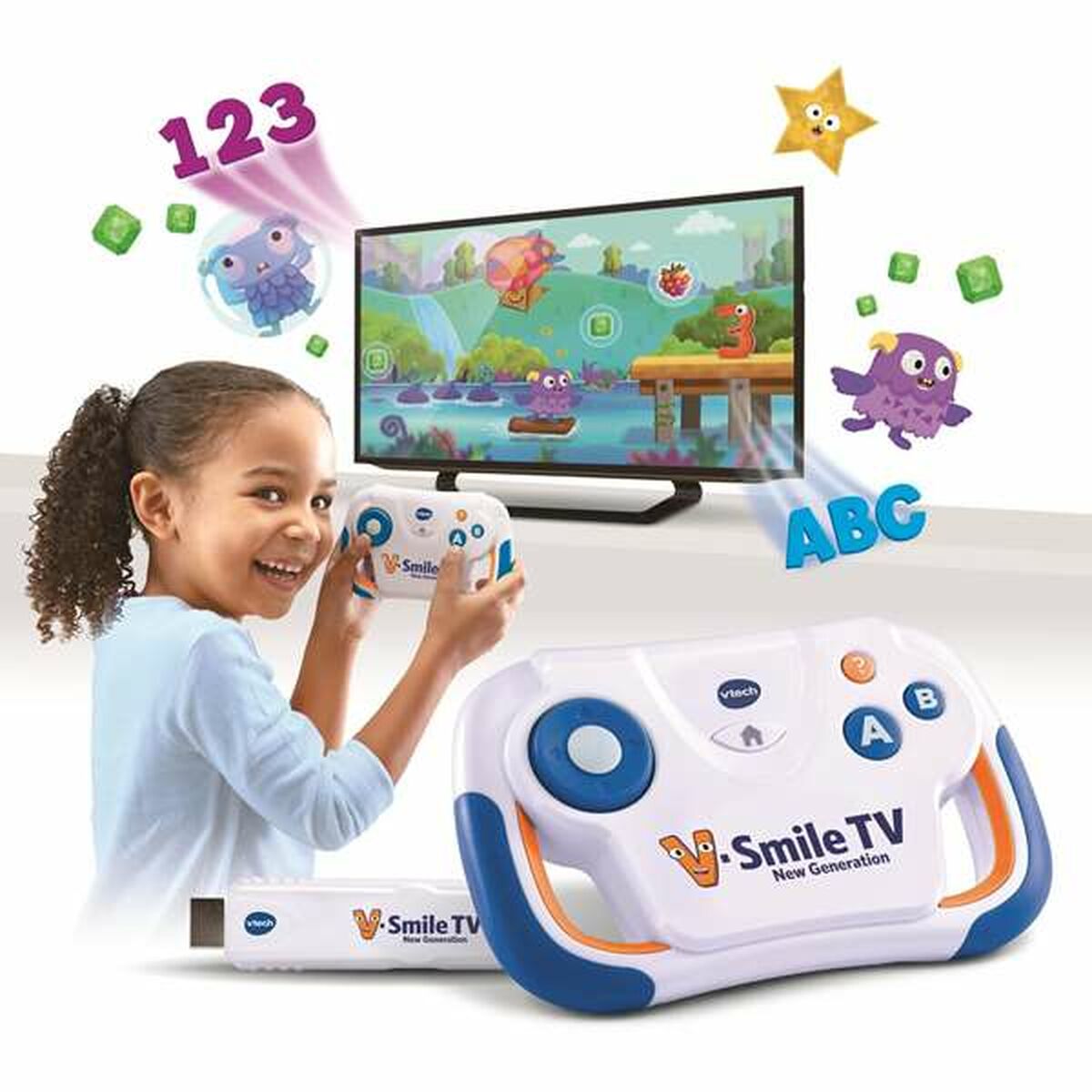 Consolă de Jocuri Portabilă Vtech V-Smile TV - Jucarii si jocuri, Jucării electronice