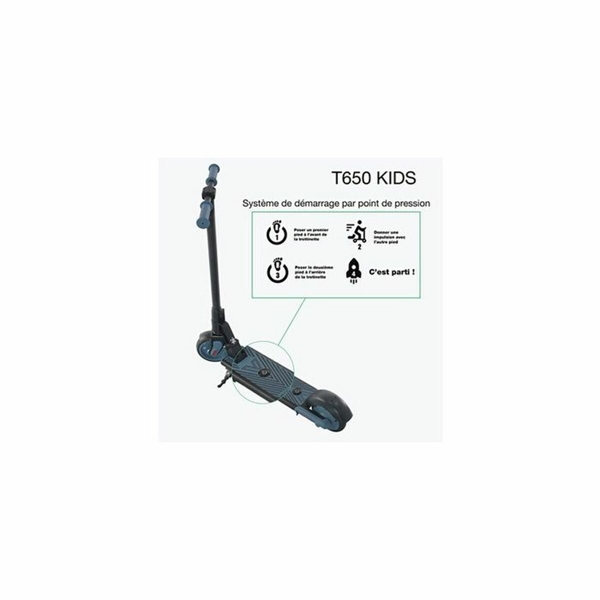 Trotinetă Electrică Wispeed 150 W Albastru - Sport și în aer liber, Mobilitate urbană