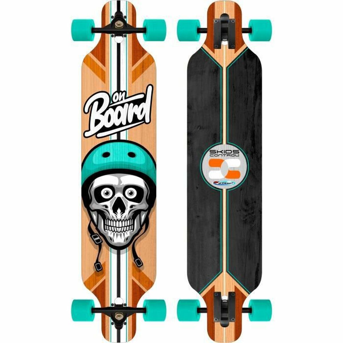 Longboard Stamp Skids Control 41" - Jucarii si jocuri, În aer liber și sport