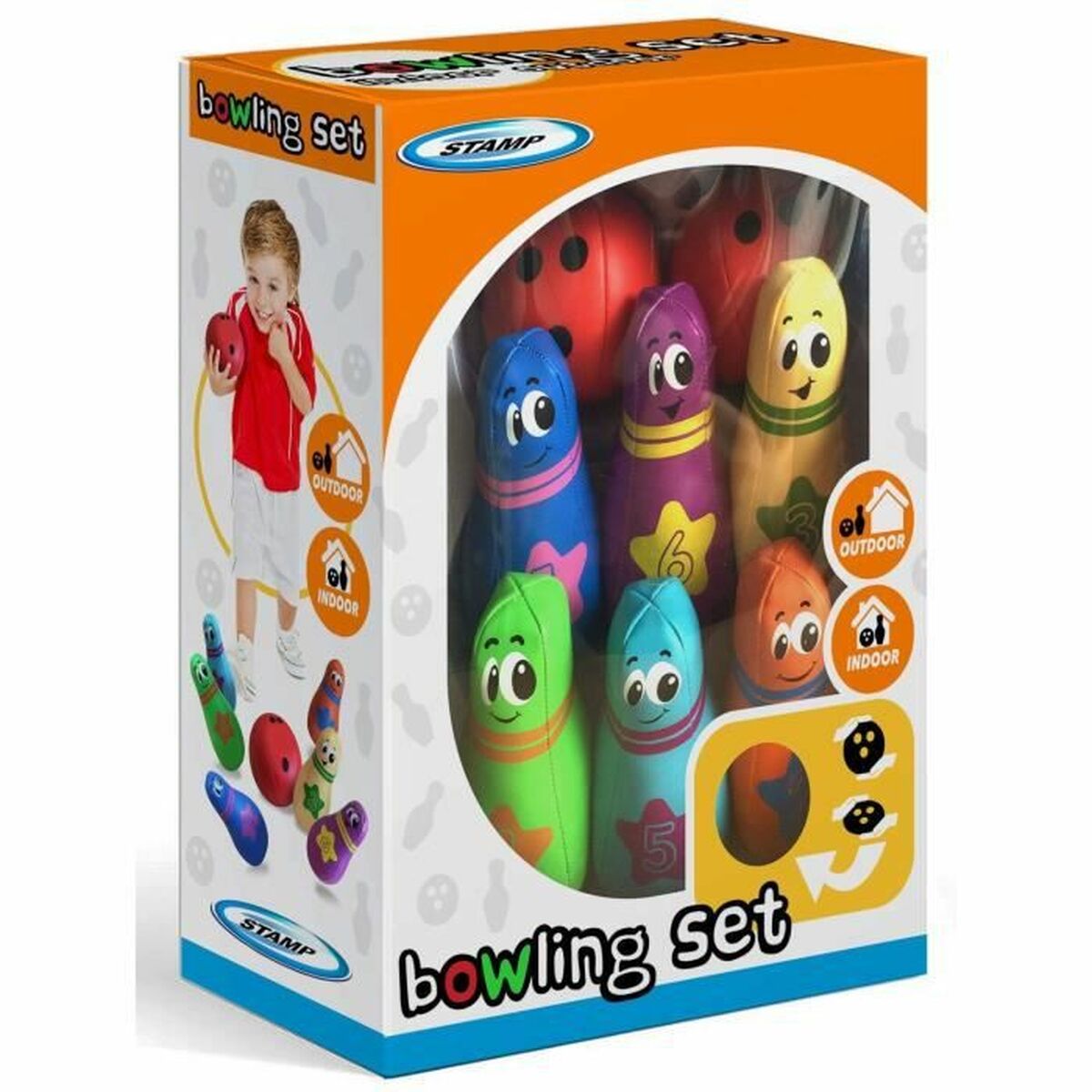 Joc de Popice Stamp Bowling Pack - Jucarii si jocuri, În aer liber și sport