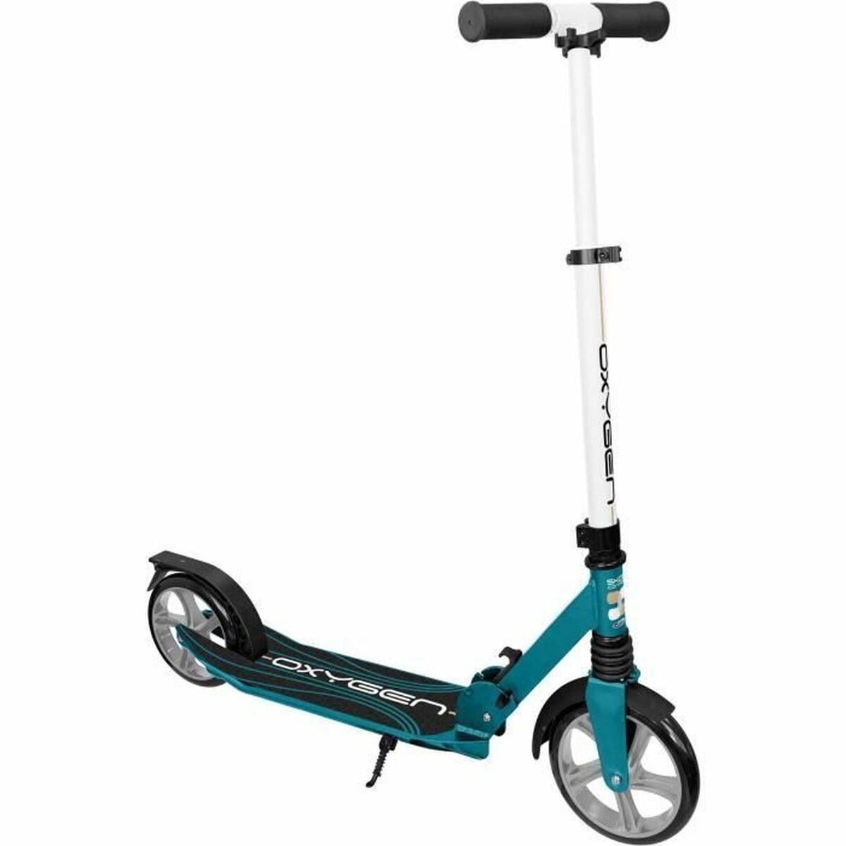 Trotinetă Stamp Oxygen Negru/Albastru Verde - Sport și în aer liber, Mobilitate urbană