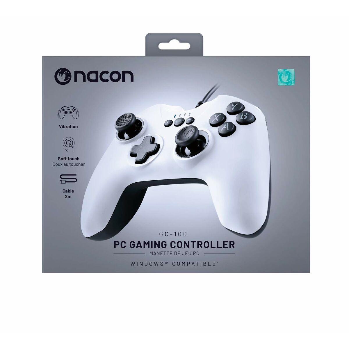 Joystick-ul consolei de jocuri video Nacon PCGC-100WHITE - Tehnică de calcul, Accesorii