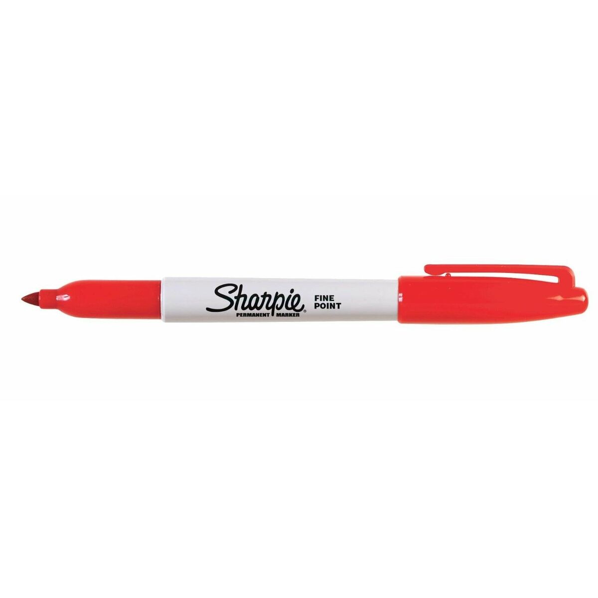 Marker permanent Sharpie Fine Point Roșu (12 Unități) - Birou și papetărie, Pixuri, creioane și articole de scris