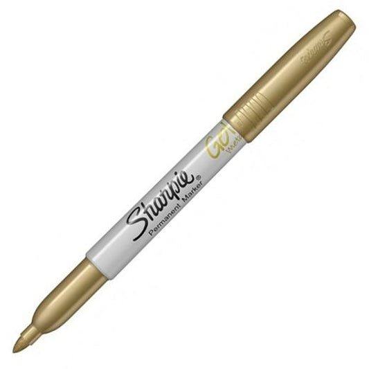 Marker permanent Sharpie METALLIC Aur 1,4 mm (4 Unități) - Birou și papetărie, Pixuri, creioane și articole de scris