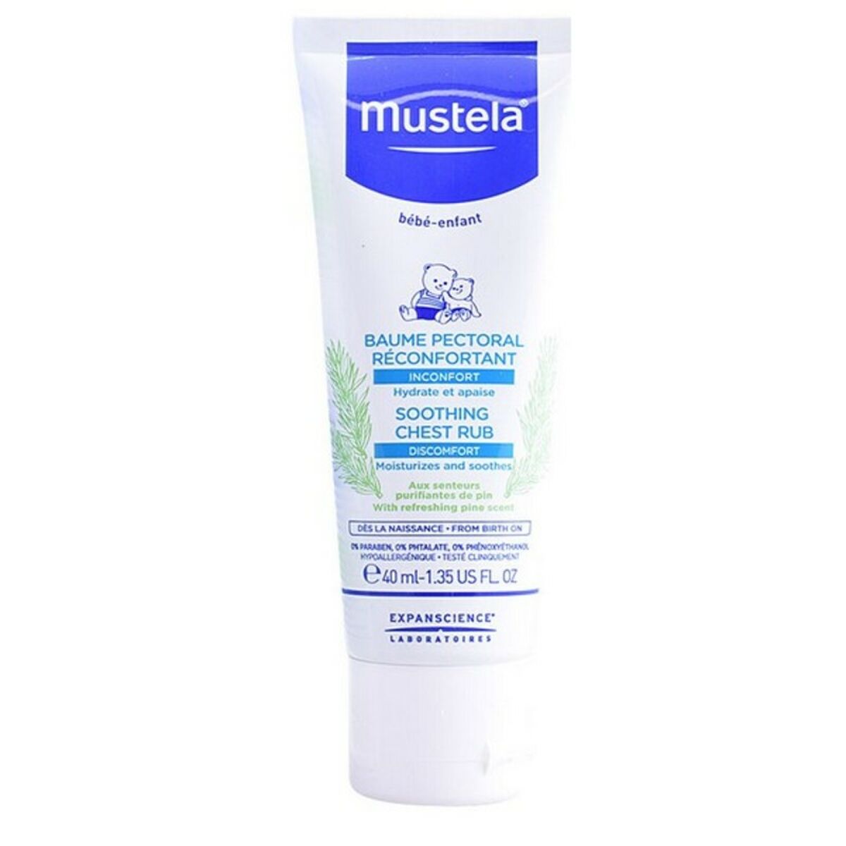 Balsam Pectoral pentru Bebeluși Mustela Niño (40 ml) 40 ml - Bebelus, Igienă și îngrijire