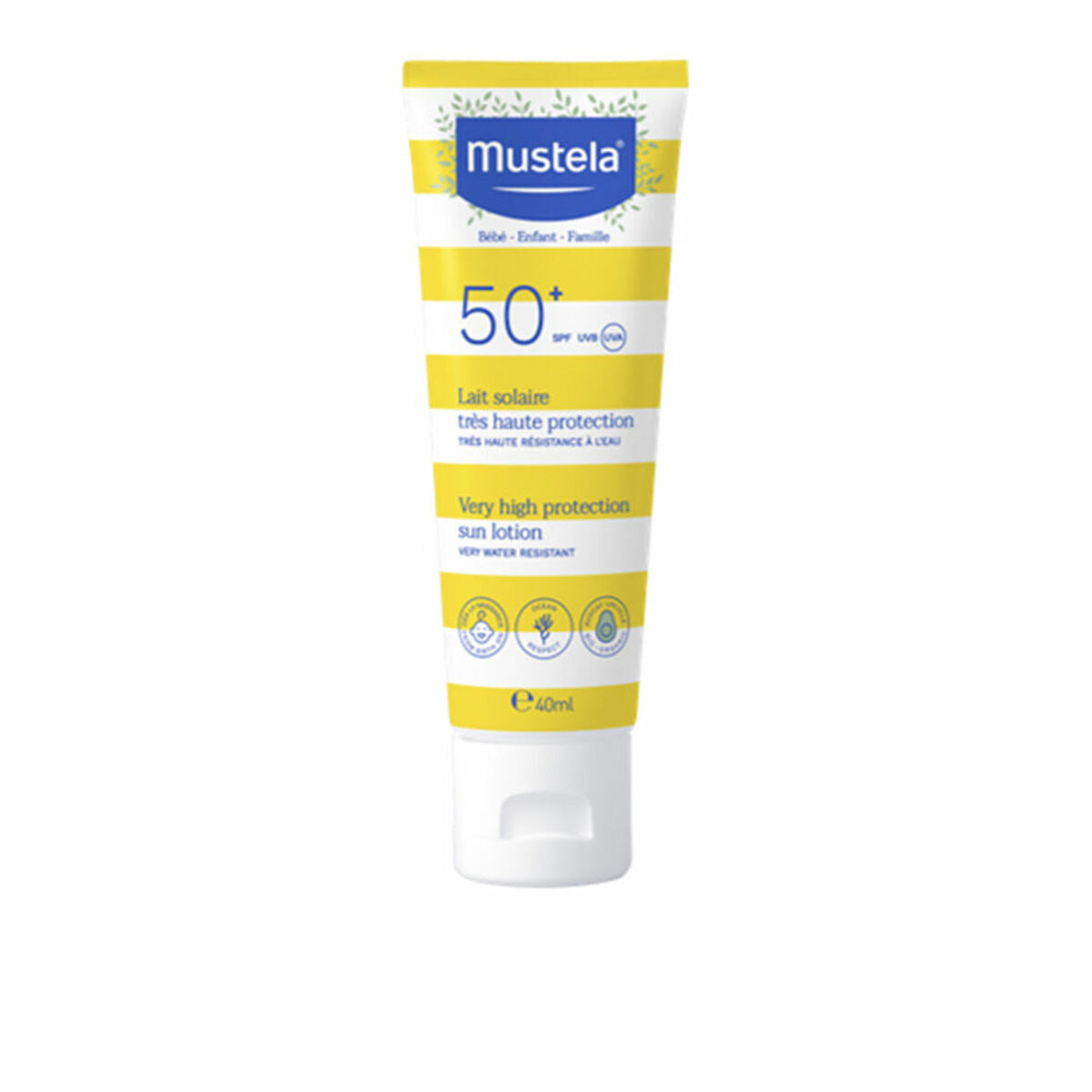Protecție solară pentru copii Mustela Familia Sol SPF 50+ 40 ml - Bebelus, Igienă și îngrijire