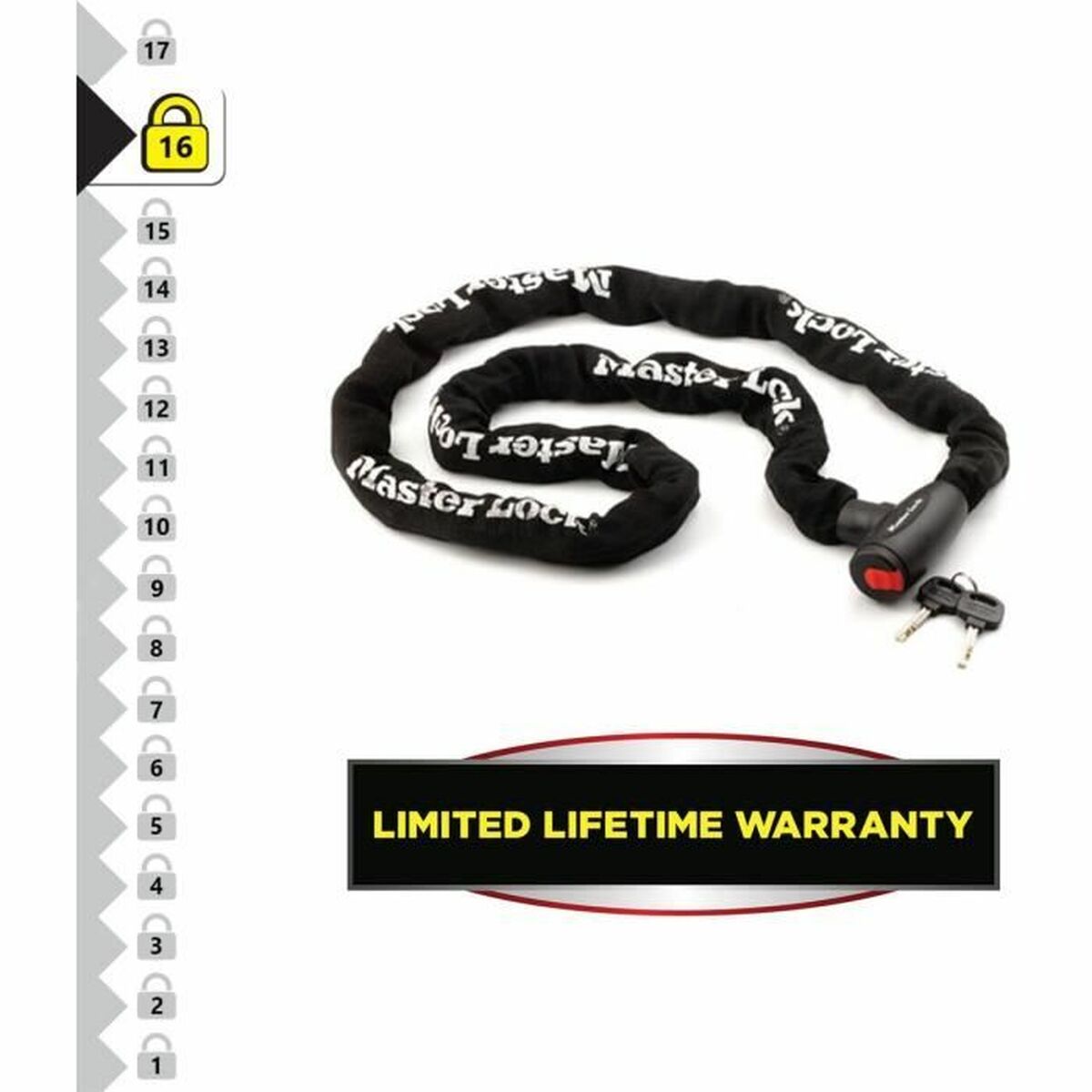Lanț cu lacăt Master Lock - Sport și în aer liber, Ciclism
