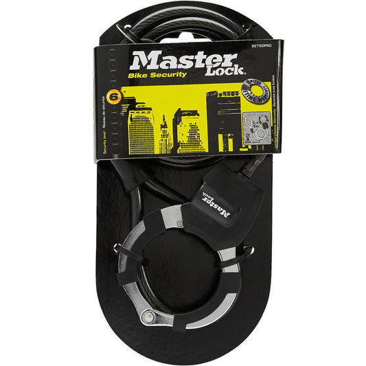 Cablu cu lacăt Master Lock Negru - Sport și în aer liber, Ciclism