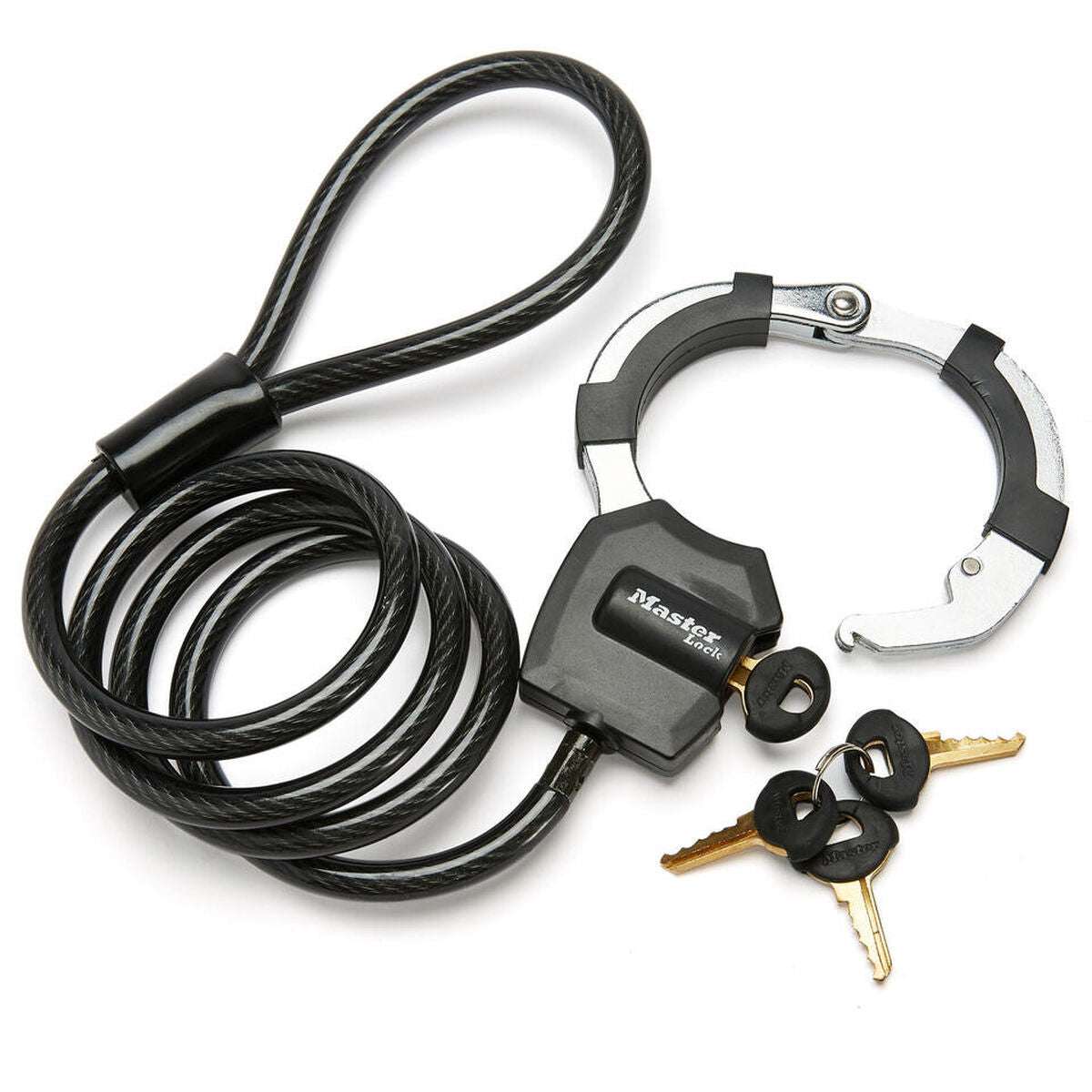 Cablu cu lacăt Master Lock Negru - Sport și în aer liber, Ciclism