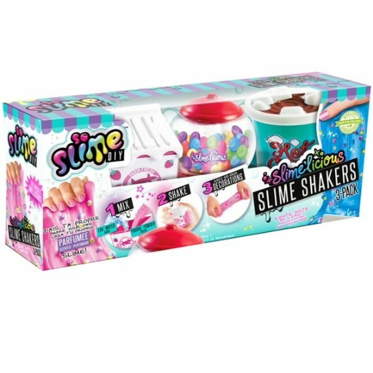 Joc de Plastilină Canal Toys SLIMELICIOUS Violet (3 Piese) - Jucarii si jocuri, Activități creative