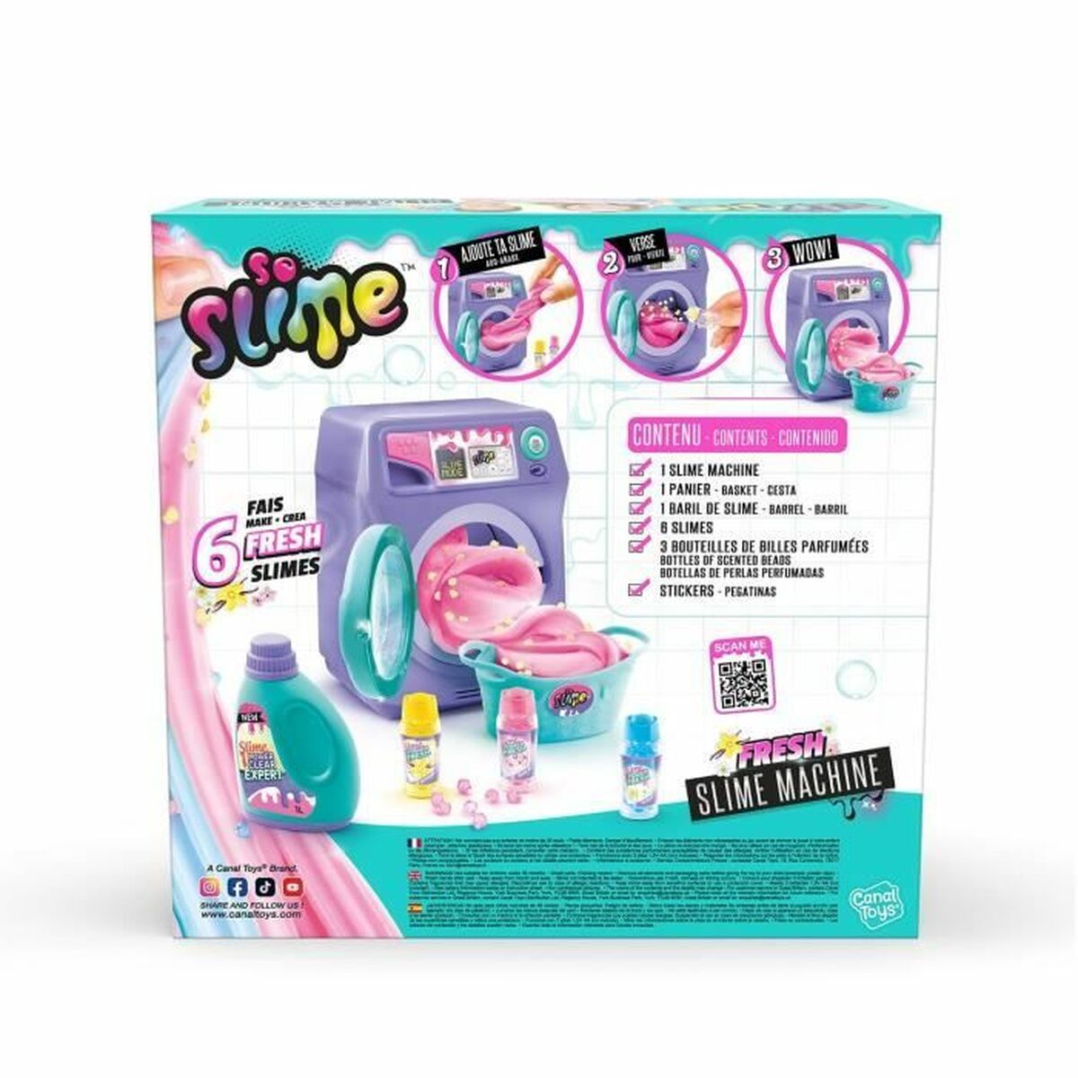 Slime Canal Toys Washing Machine Fresh Scented - Jucarii si jocuri, Jocuri și accesorii
