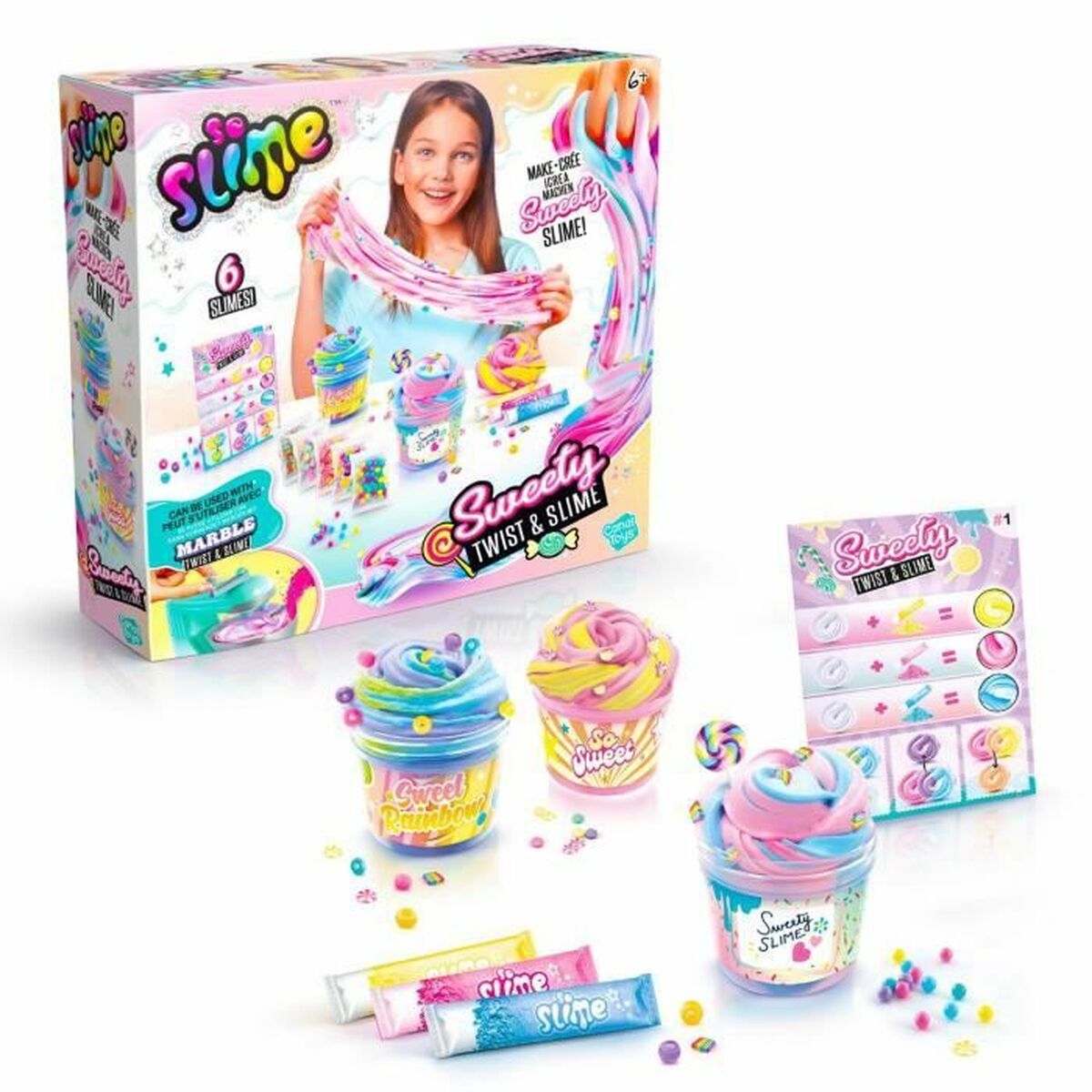 Joc de Plastilină Canal Toys Twist & Slime Sweety Kit - Jucarii si jocuri, Activități creative