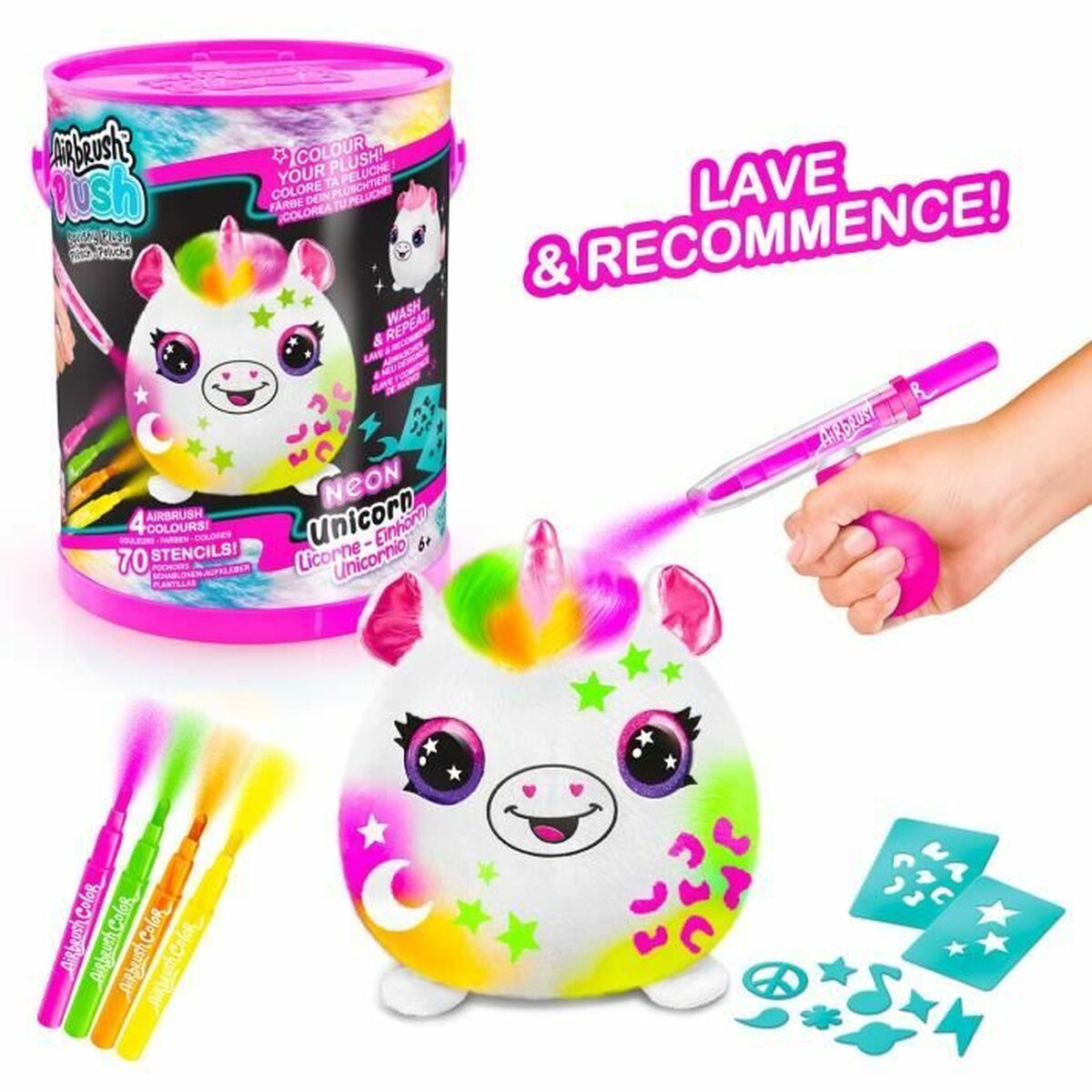 Animal de Companie din Pluș Canal Toys Neon Unicorn - Jucarii si jocuri, Jucării de pluș