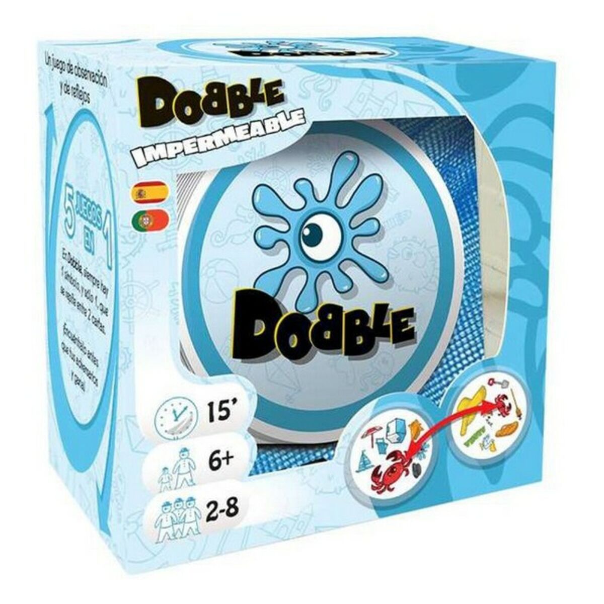 Joc de Masă Dobble Waterproof Asmodee (ES-PT) - Jucarii si jocuri, Jocuri și accesorii