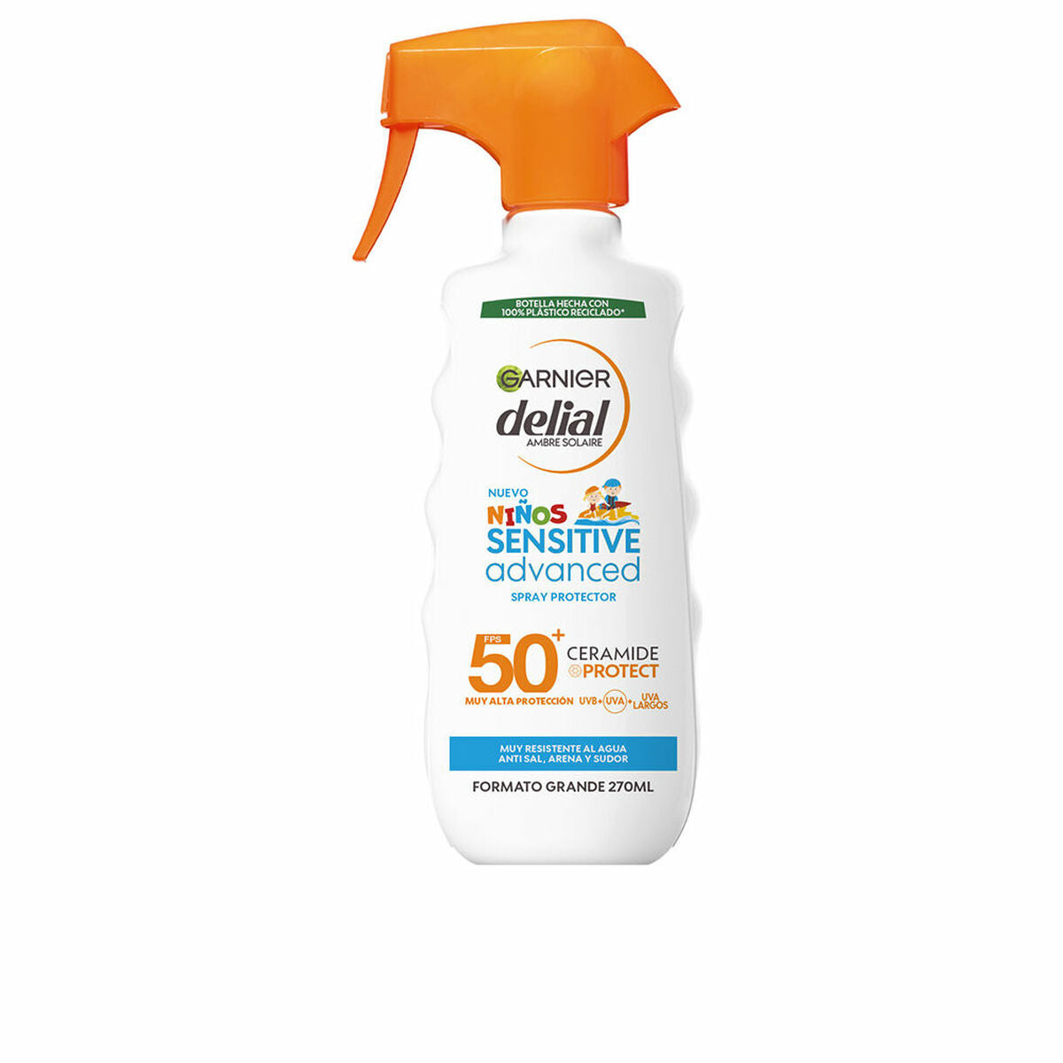 Protector Solar pentru Copii Spray Garnier Niños Sensitive Advanced SPF 50+ 270 ml - Bebelus, Igienă și îngrijire