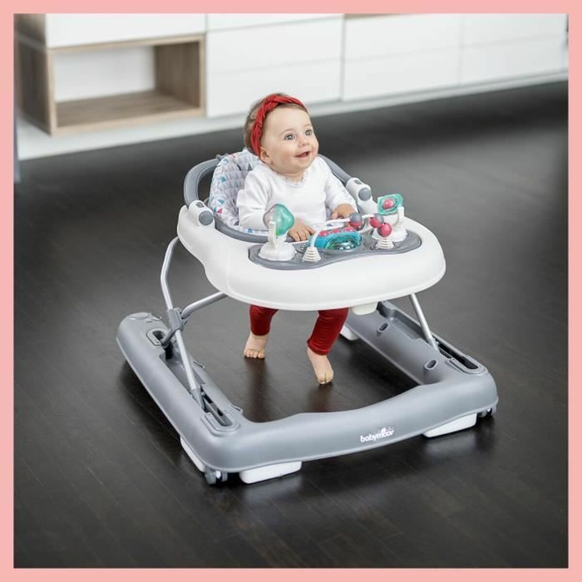 Cadru de mers cu roți Babymoov A040006 Infantil Alb/Gri - Bebelus, Activitate și divertisment