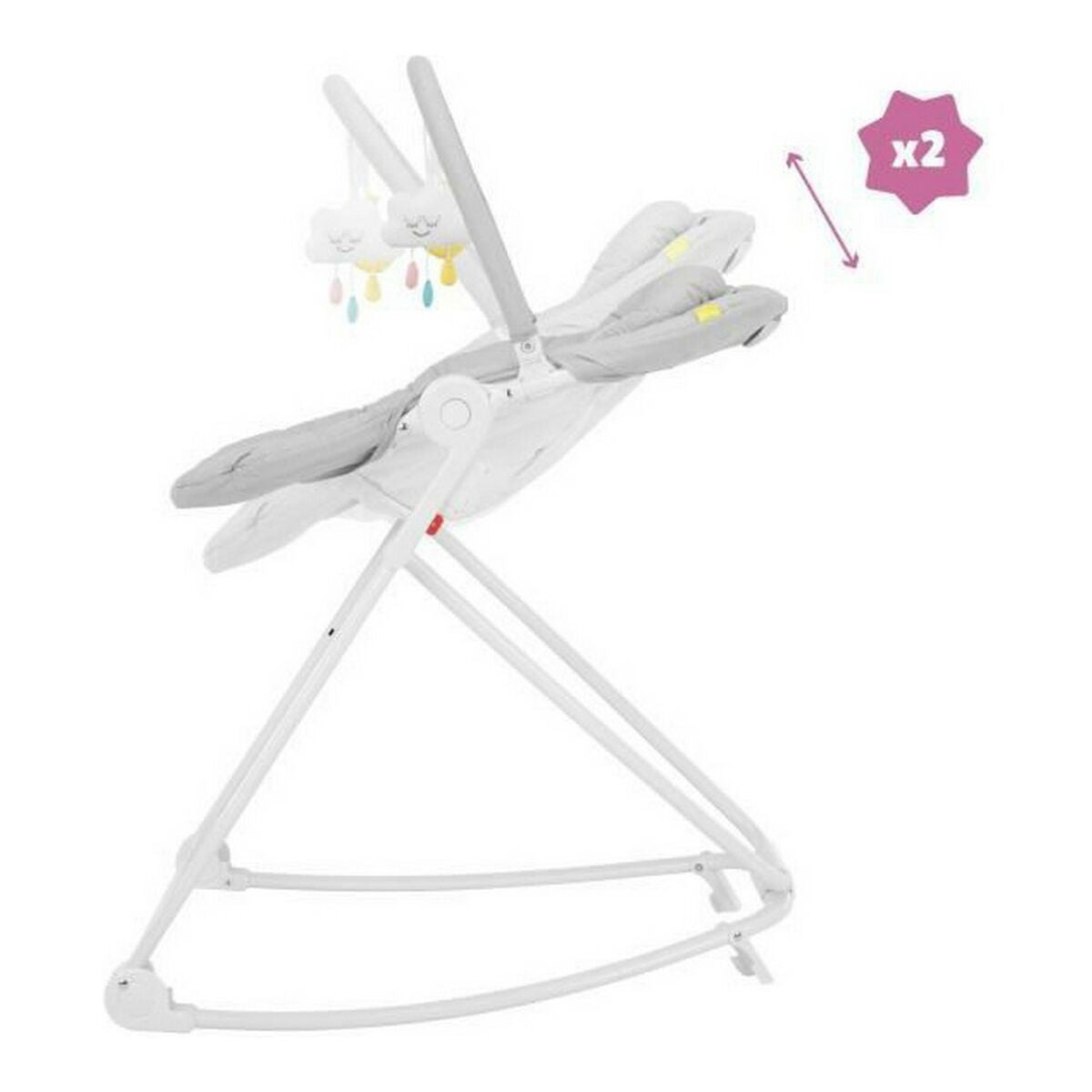 Hamac pentru Bebeluș Badabulle Compact'up High Gri - Bebelus, Dormitor