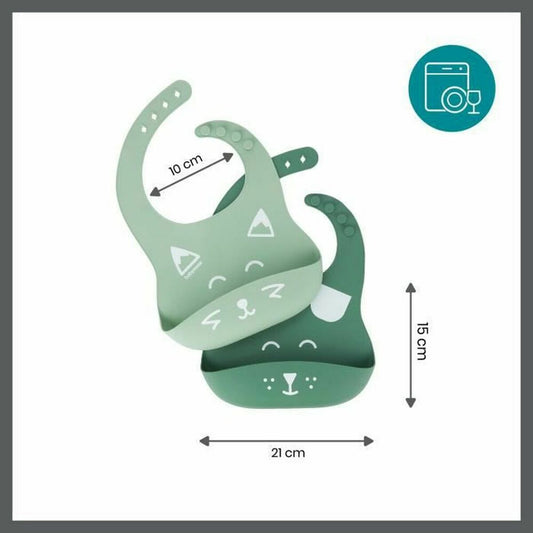Bavețică Babymoov A007608 Verde Silicon (2 Unități) - Bebelus, Alăptarea și hrănirea
