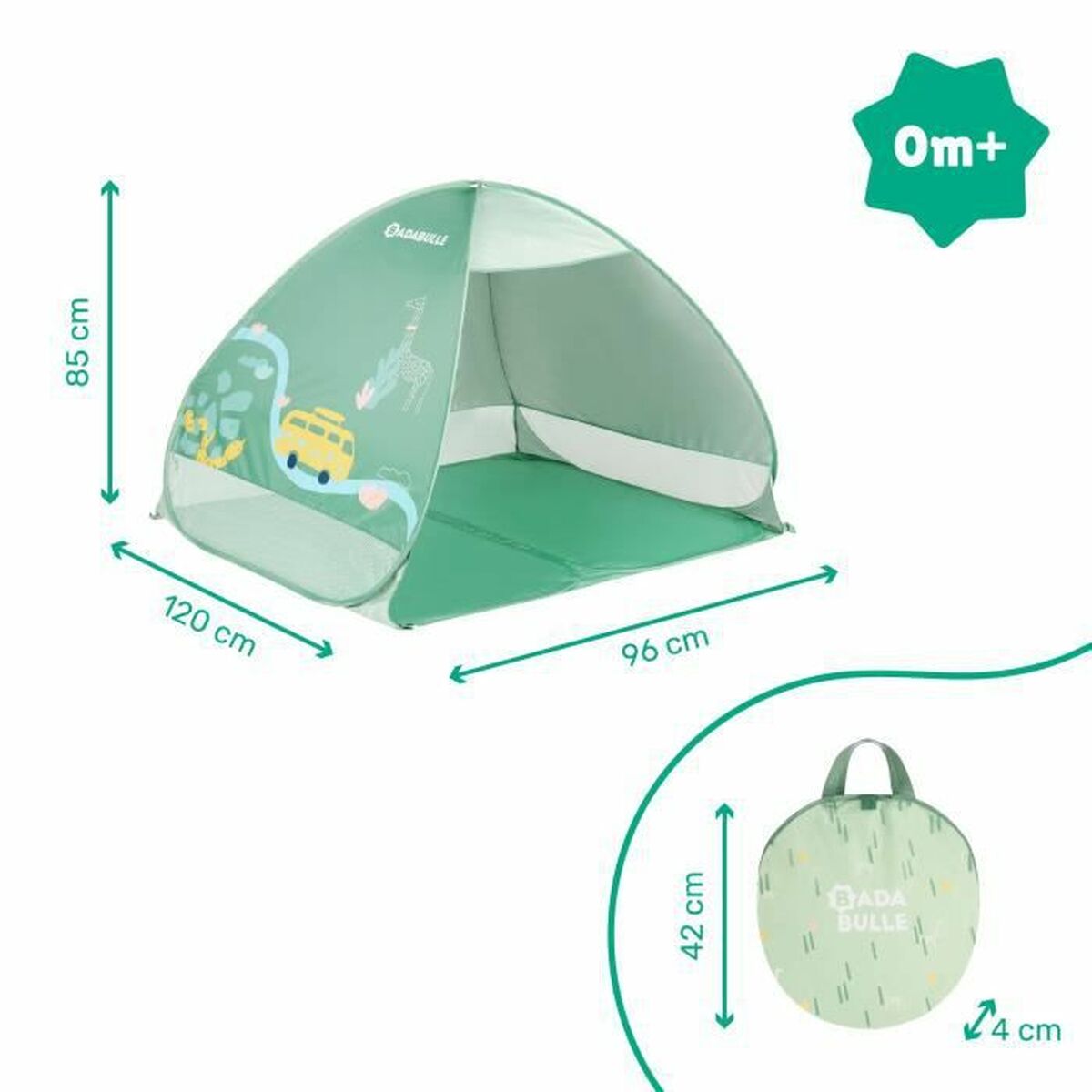 Loc de joacă Badabulle B038205 125 x 100 x 85 cm - Bebelus, Dormitor