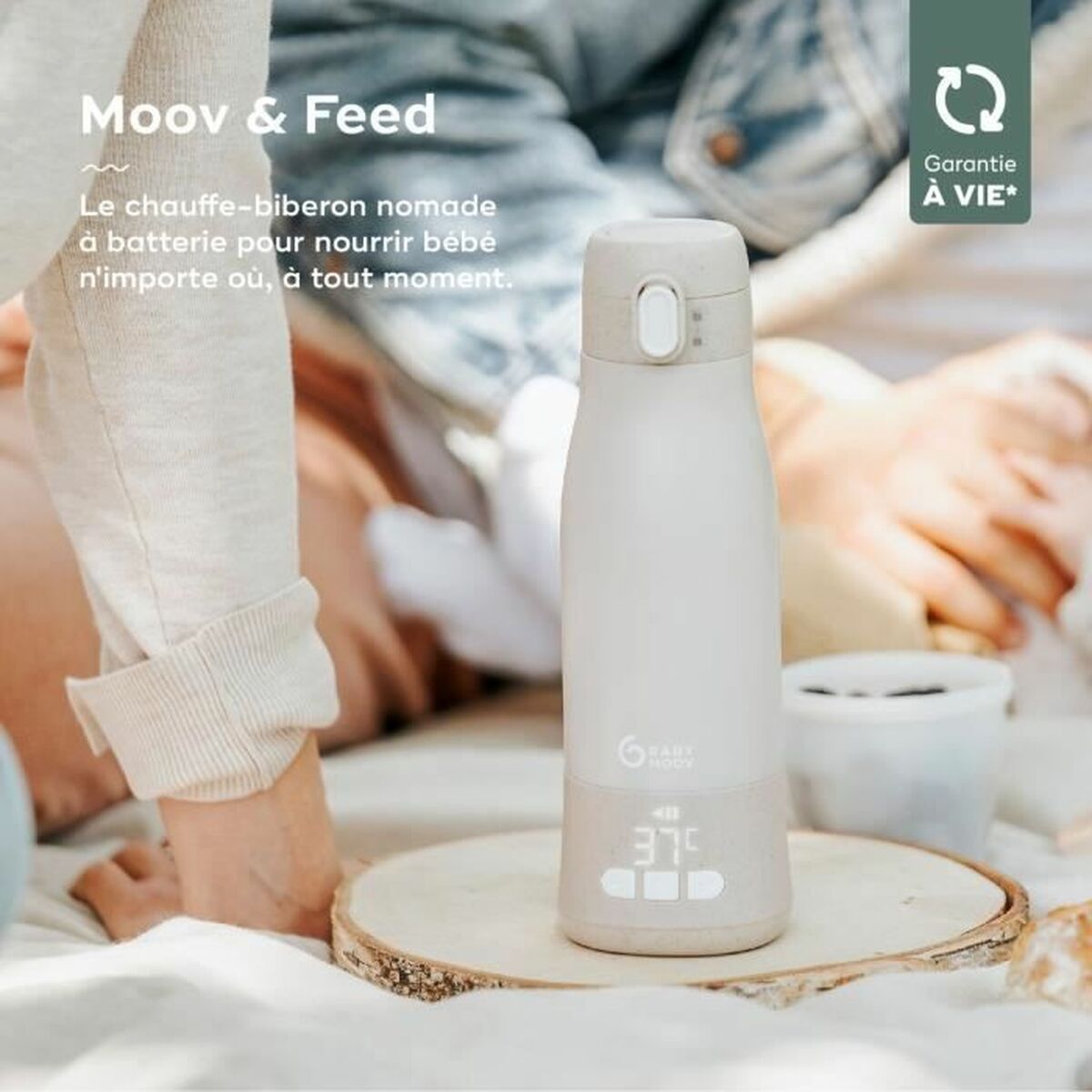 Încălzitor pentru biberon Babymoov Moov & Feed Bej - Bebelus, Alăptarea și hrănirea