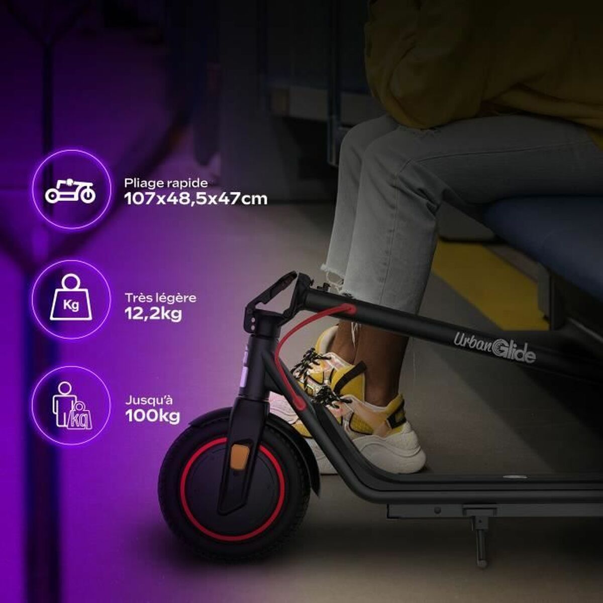 Trotinetă Electrică Urbanglide 400 W 25 km/h - Sport și în aer liber, Mobilitate urbană
