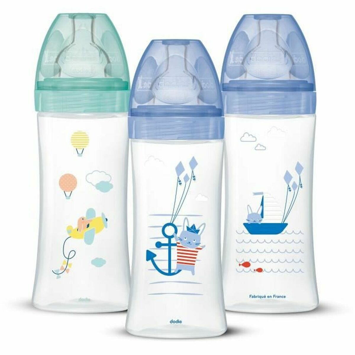 Set de sticle pentru bebeluși Dodie 3700763508917 3 uds (330 ml) - Bebelus, Alăptarea și hrănirea