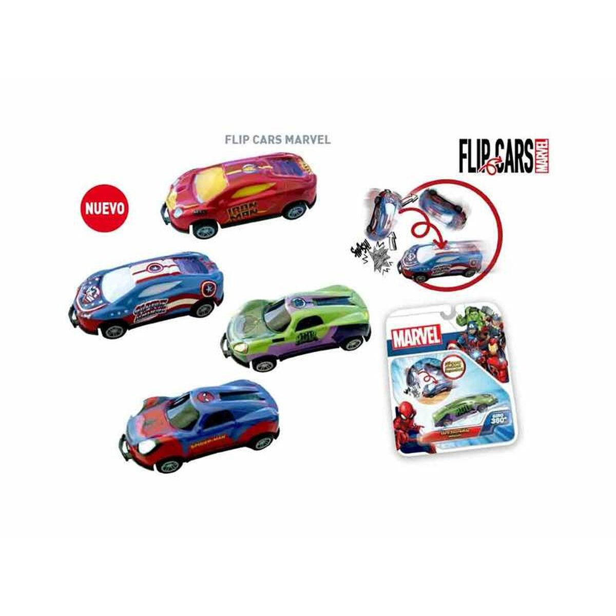 Mașină de jucărie Bandai Flip Cars Marvel - Jucarii si jocuri, Vehicule