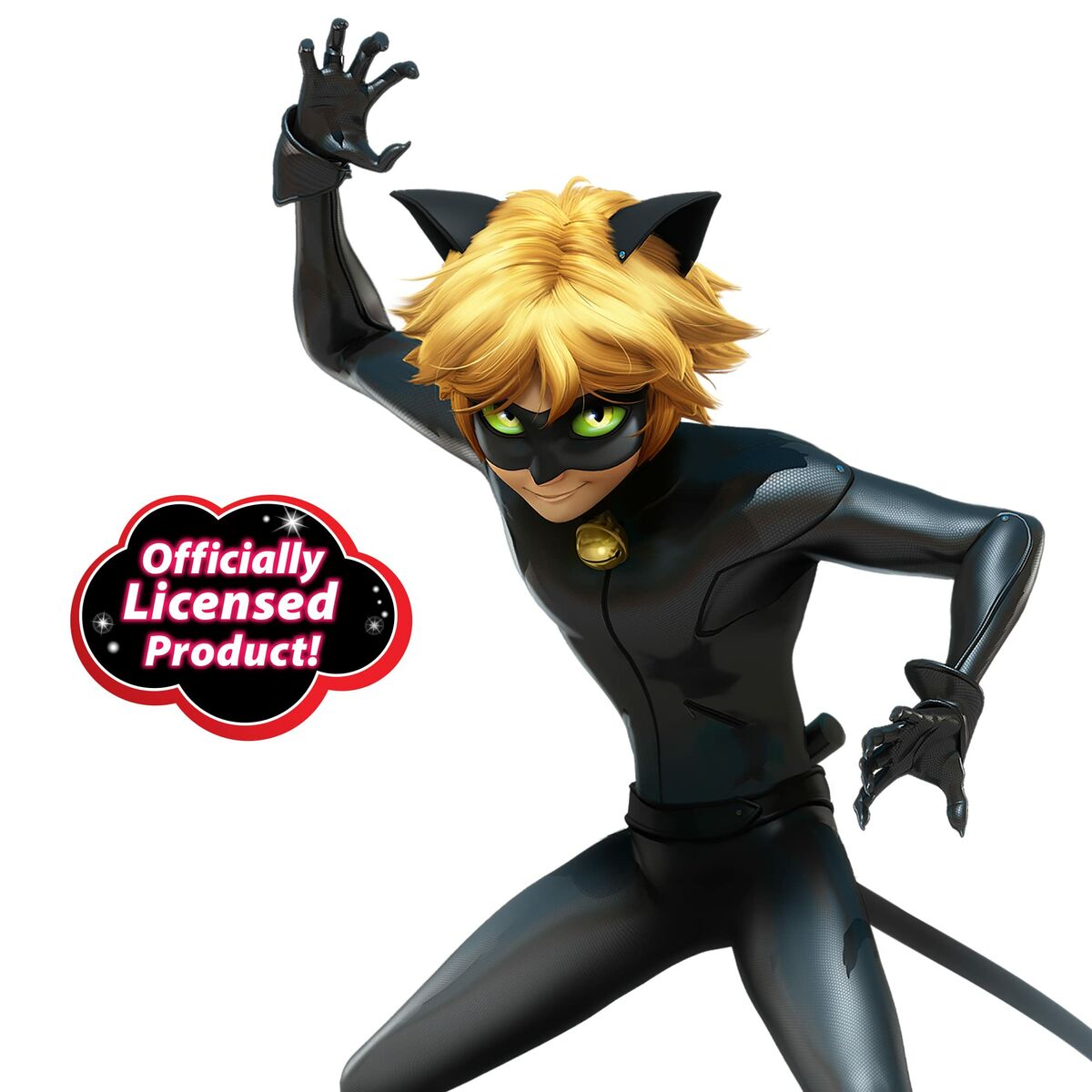 Costum Deghizare pentru Copii Miraculous: Tales of Ladybug & Cat Noir Transformation Set - Cat Noir 4 Piese Negru Multicolor - Jucarii si jocuri, Costume și accesorii
