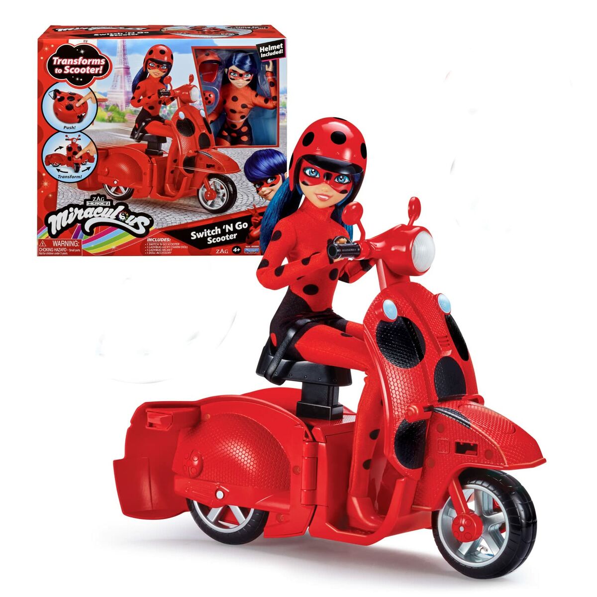 Figurine de Acțiune Miraculous: Tales of Ladybug & Cat Noir Motocicletă - Jucarii si jocuri, Păpuși și figurine