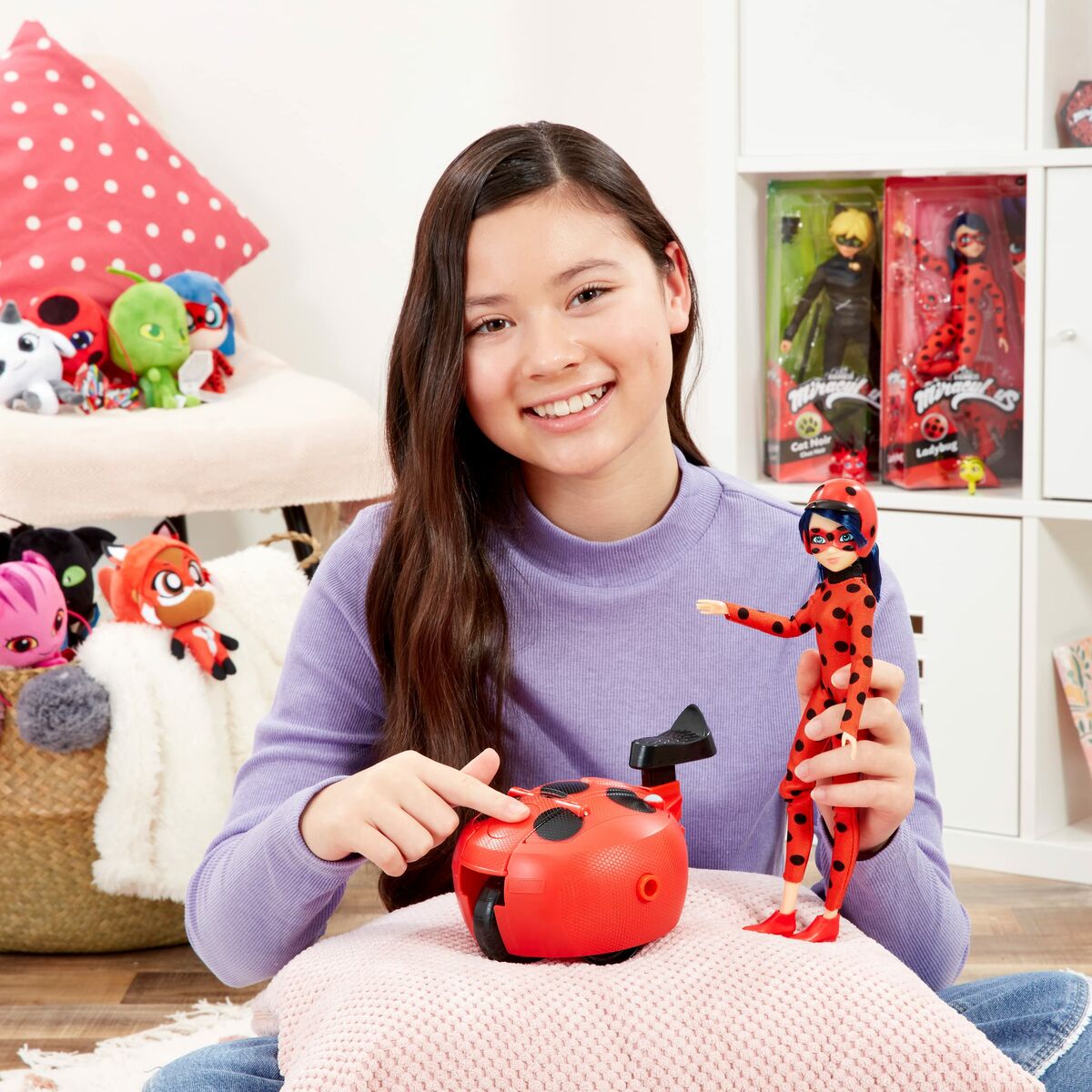 Figurine de Acțiune Miraculous: Tales of Ladybug & Cat Noir Motocicletă - Jucarii si jocuri, Păpuși și figurine