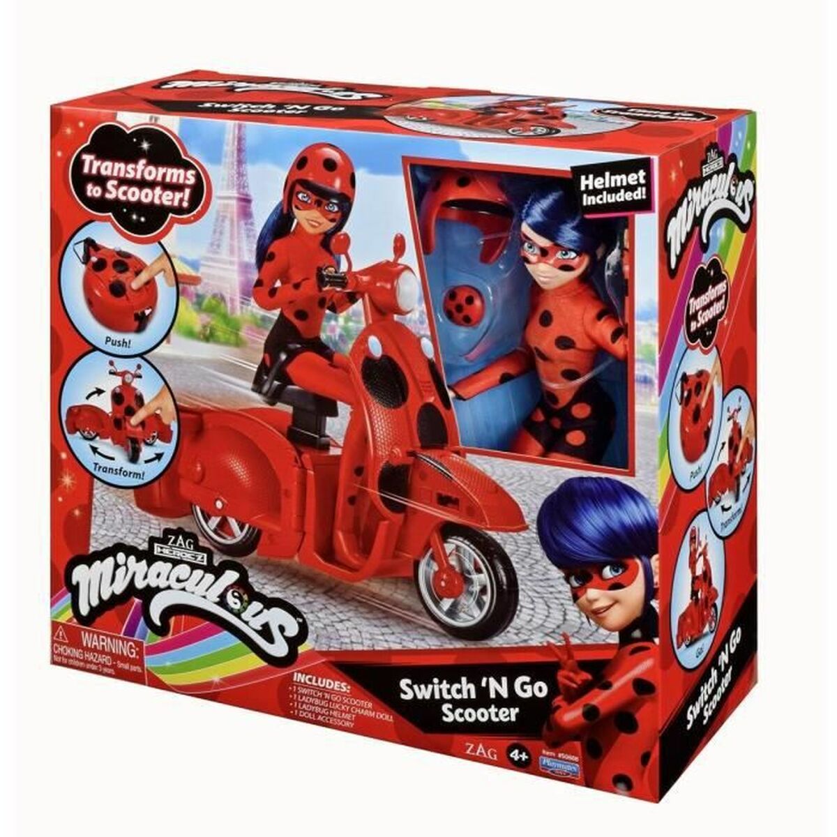 Figurine de Acțiune Miraculous: Tales of Ladybug & Cat Noir Motocicletă - Jucarii si jocuri, Păpuși și figurine