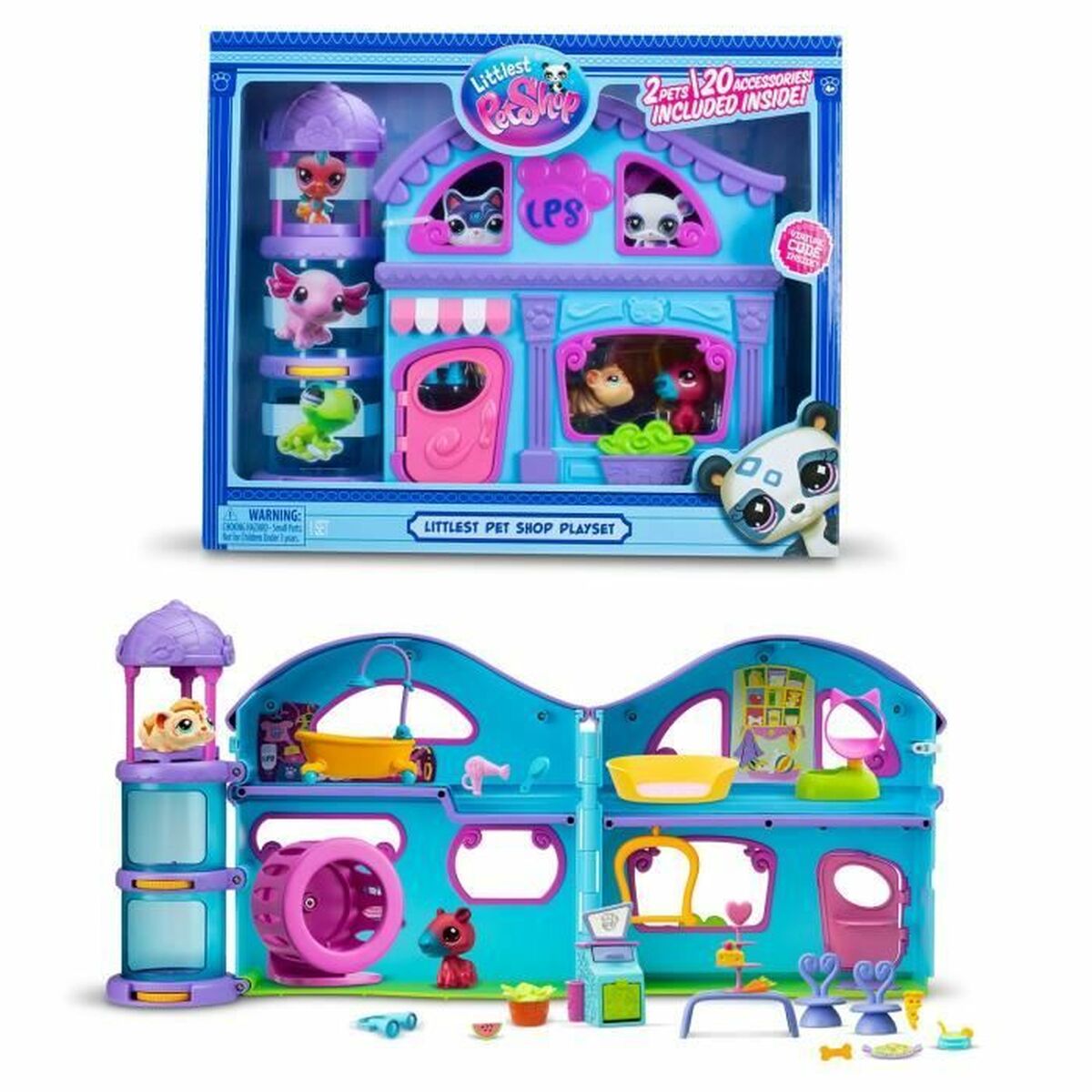 Playset Bandai The Big House Littlest Pet Shop 22 Piese - Jucarii si jocuri, Păpuși și figurine