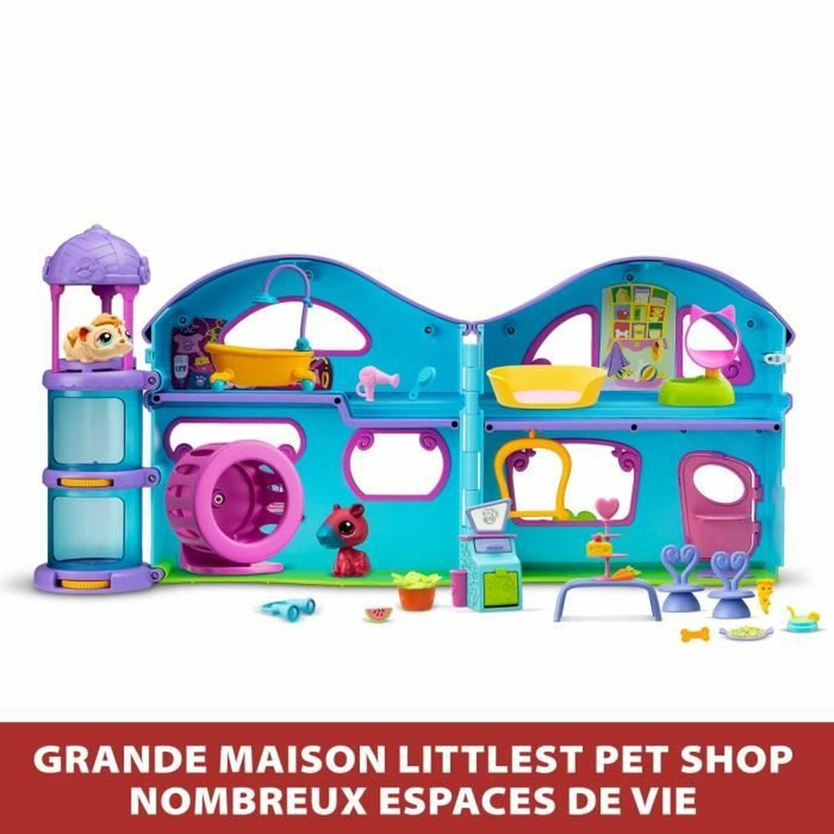 Playset Bandai The Big House Littlest Pet Shop 22 Piese - Jucarii si jocuri, Păpuși și figurine