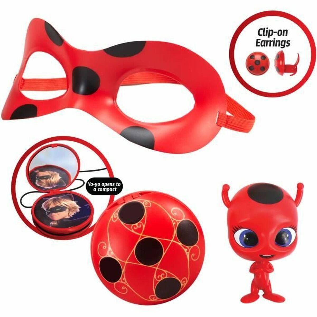 Costum Deghizare pentru Copii Bandai Miraculous Ladybug Roșu rouge LadyBug - Jucarii si jocuri, Costume și accesorii