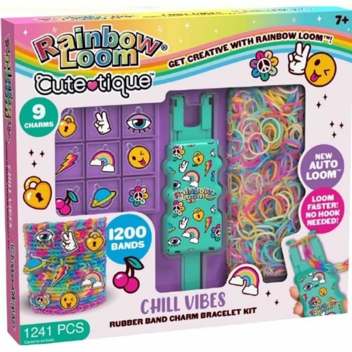 Mărgele Bandai Rainbow Loom Cute Tique - Jucarii si jocuri, Activități creative
