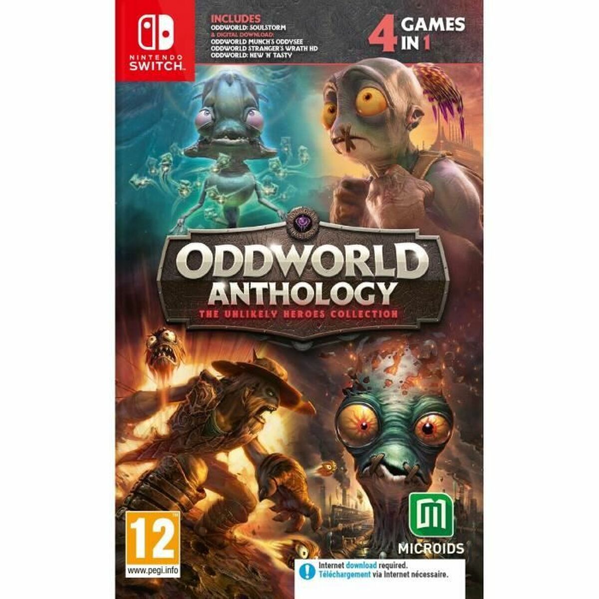 Joc video pentru Switch Microids Oddworld Anthology: The Unlikely Heroes Collection - Electronică, Joc video