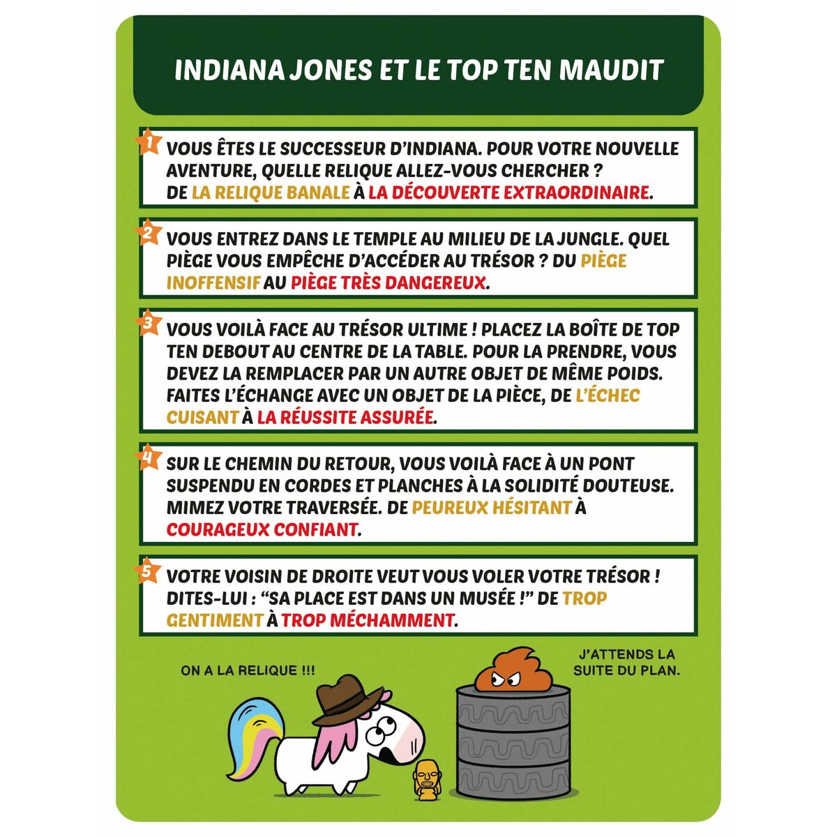 Joc de Masă Asmodee Top Ten Adventures - Jucarii si jocuri, Jocuri și accesorii