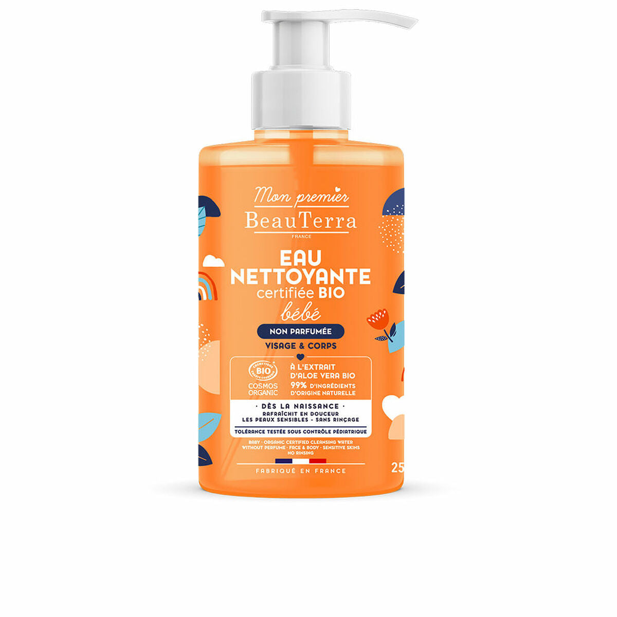 Apă de Curățare fără Clătire pentru Bebeluși Beauterra Bio Bebé Fără parfum 750 ml - Bebelus, Igienă și îngrijire