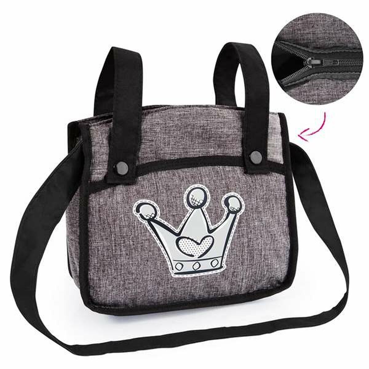 Cărucior pentru Păpuși Reig Combi Neo Pro 86 x 79 x 42 cm Gri - Jucarii si jocuri, Păpuși și accesorii