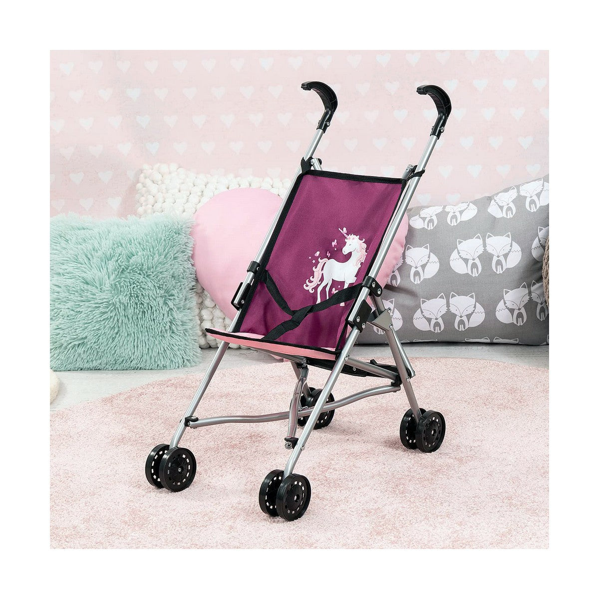 Cărucior pentru Păpuși Reig Movă Umbrelă Unicorn - Jucarii si jocuri, Păpuși și accesorii