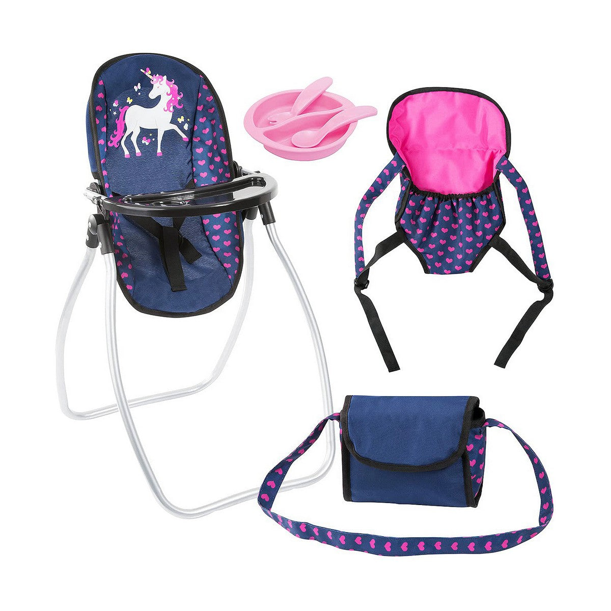 Accesorii pentru papusi Reig Roz Bleumarin 9 în 1 - Jucarii si jocuri, Păpuși și accesorii
