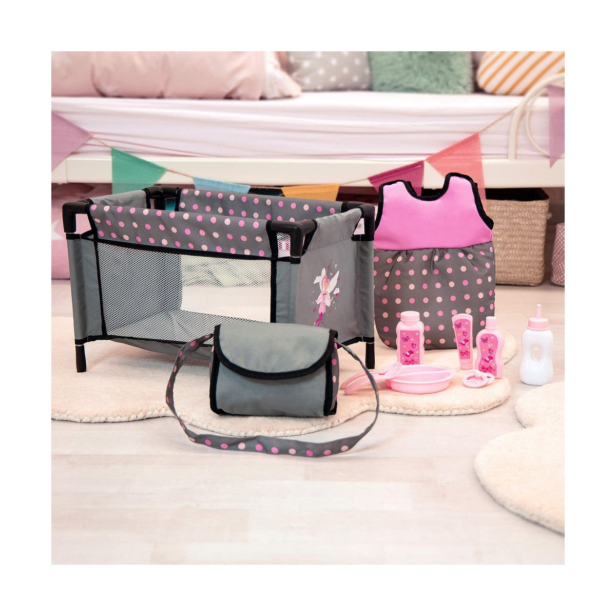 Accesorii pentru papusi Reig 11 Piese Gri Roz - Jucarii si jocuri, Păpuși și accesorii